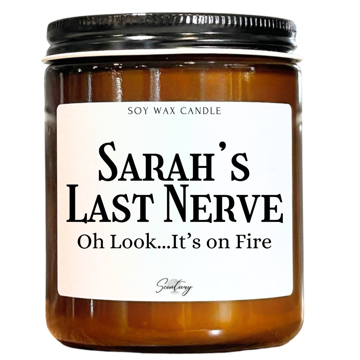 Personalized Last Nerve Candle