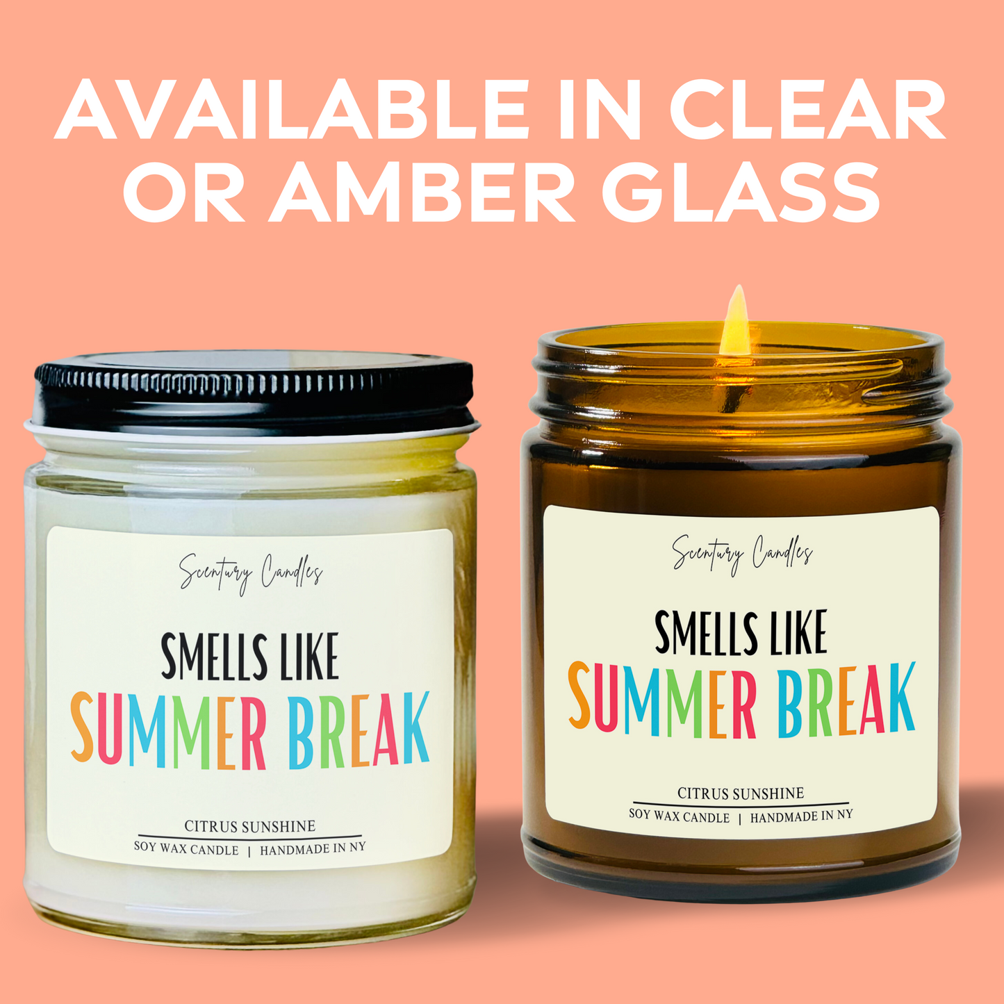 Smells Like Summer Break Candle | 30 Scents To Choose From | Soy Candles