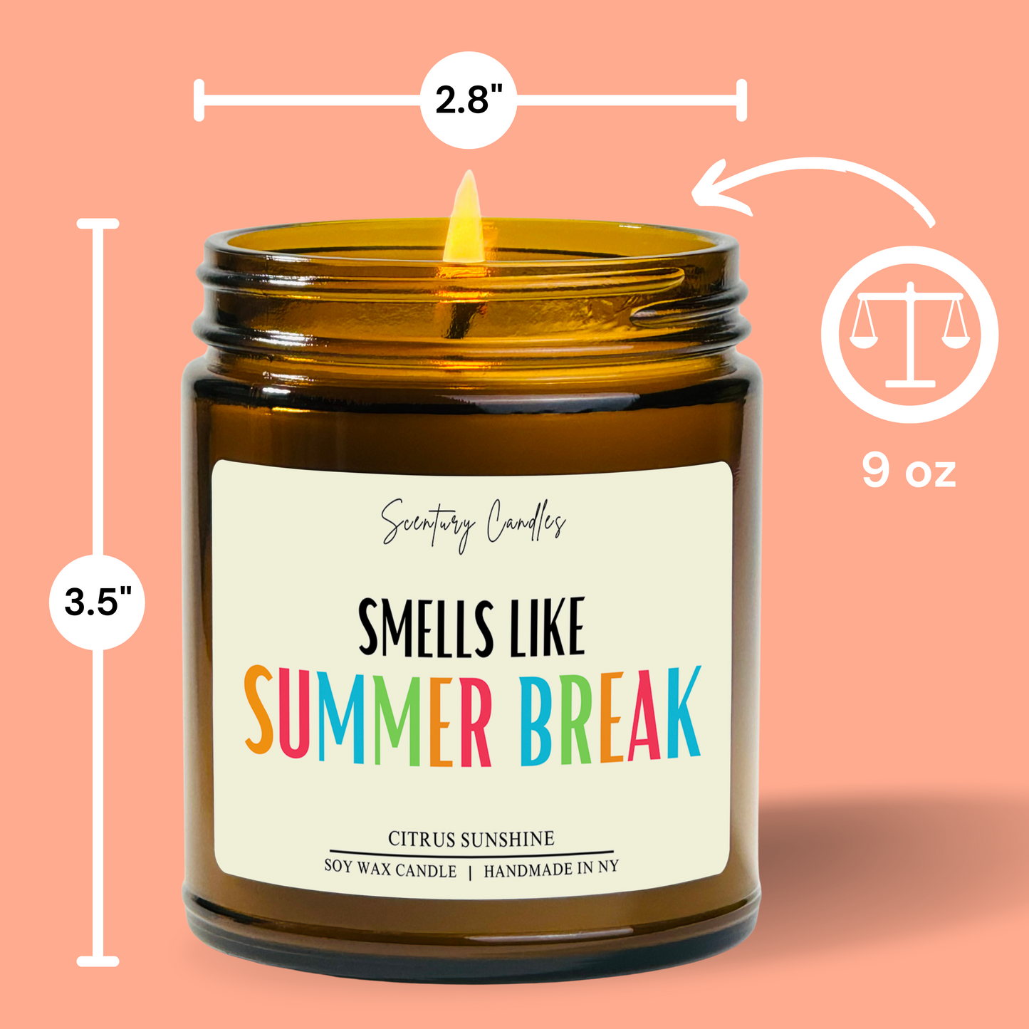 Smells Like Summer Break Candle | 30 Scents To Choose From | Soy Candles