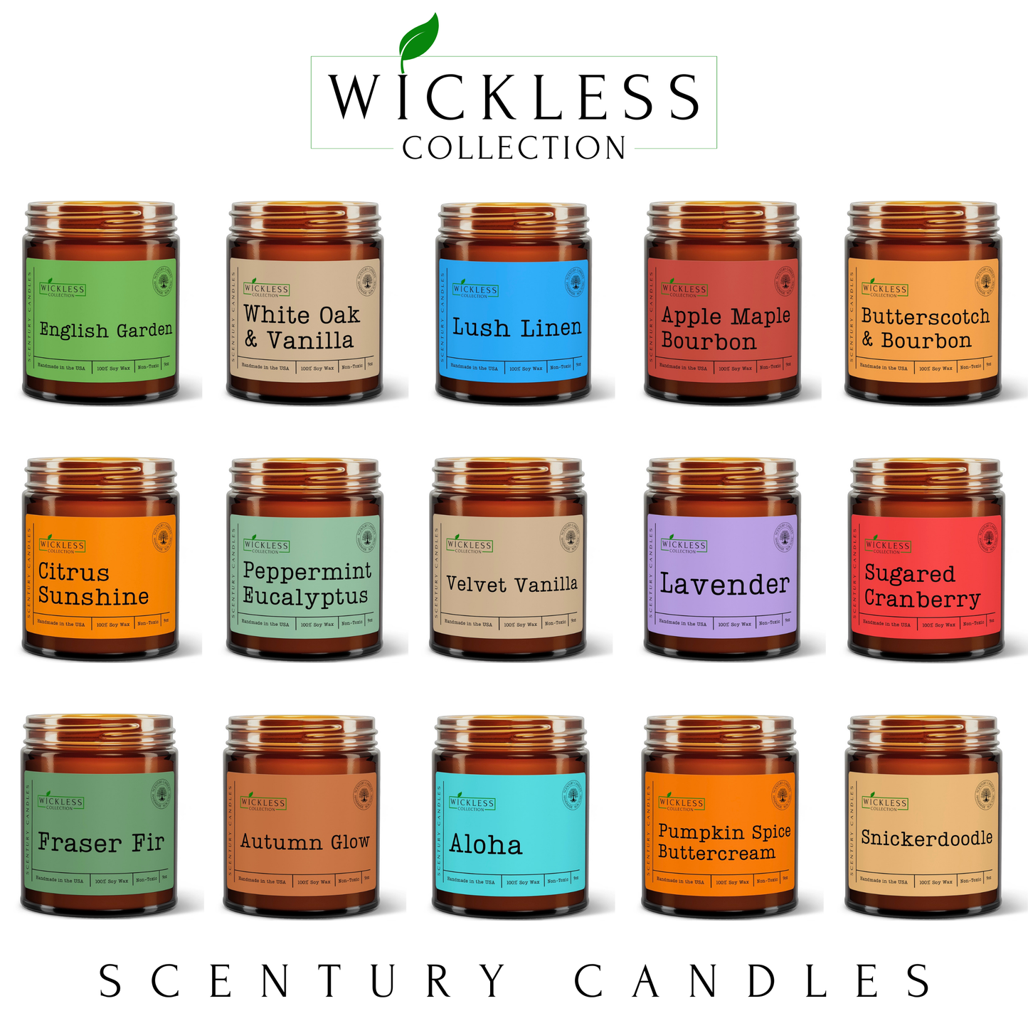Wickless Candles for Candle Warmer Lamp, Many Scents to Choose, 100% Non-Toxic Soy Wax, Scented Candle Melts for Warming Plate, Handmade in The USA
